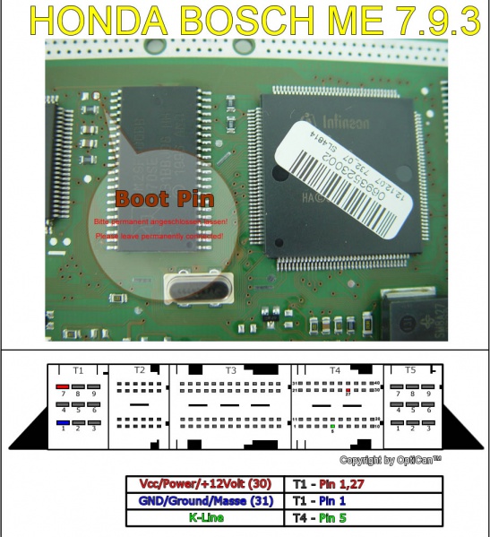 Bosch ME 7.9.3 pinout diagram 1